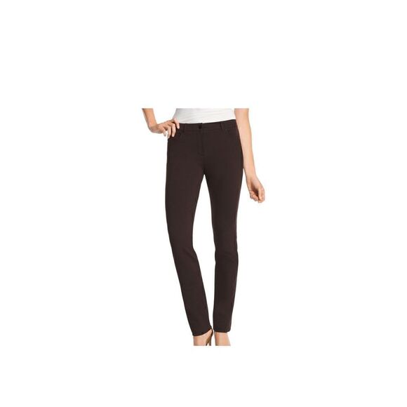 Chicos Slimming straight leg Peyton tan pants size 2 - Picture 1 of 8